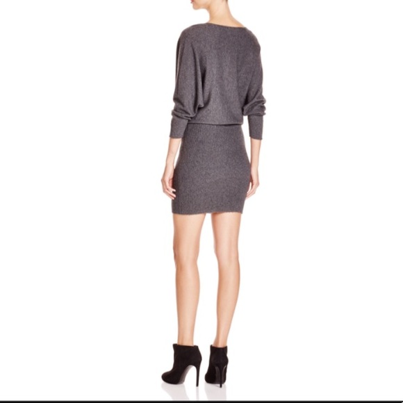Moda International Cowl Neck Gray Sweater Dress XS - Picture 3 of 10